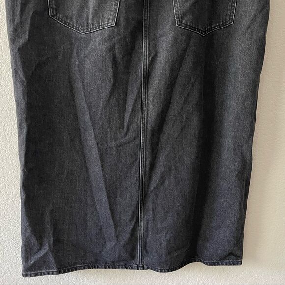 *Flaw-Spot* Madewell Denim Mid-Rise Maxi Skirt Size 33 in Lunar Wash NWT - Picture 14 of 14